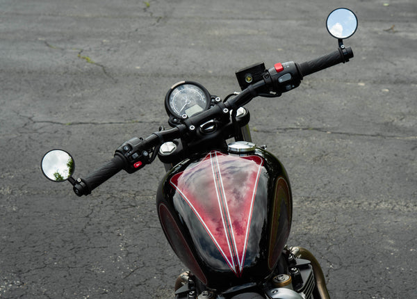 Triumph Locking Machined Low Profile Gas Cap - Brogue Moto