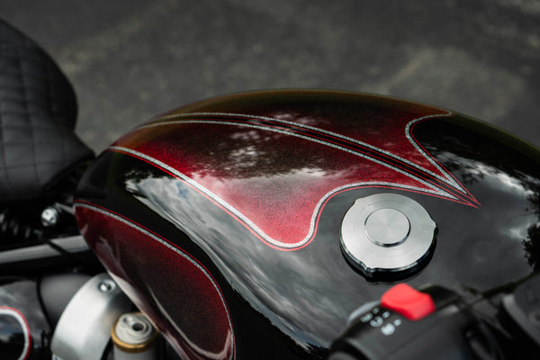 Triumph Locking Machined Low Profile Gas Cap - Brogue Moto