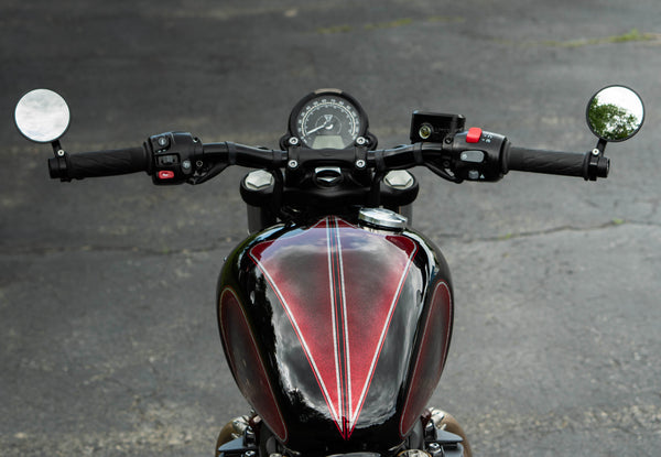 Triumph Locking Machined Low Profile Gas Cap - Brogue Moto