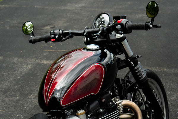 Triumph Locking Machined Low Profile Gas Cap - Brogue Moto