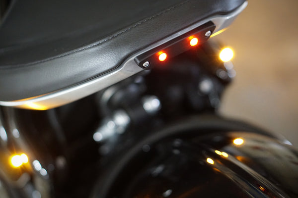 Triumph Bobber Machined Rear Seat Brake Kit - Kellermann Atto Integral LED's