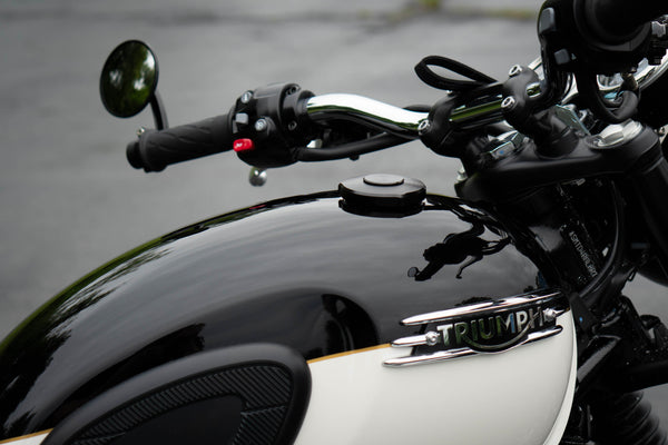 Triumph Locking Machined Low Profile Gas Cap - Brogue Moto