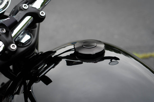 Triumph Locking Machined Low Profile Gas Cap - Brogue Moto