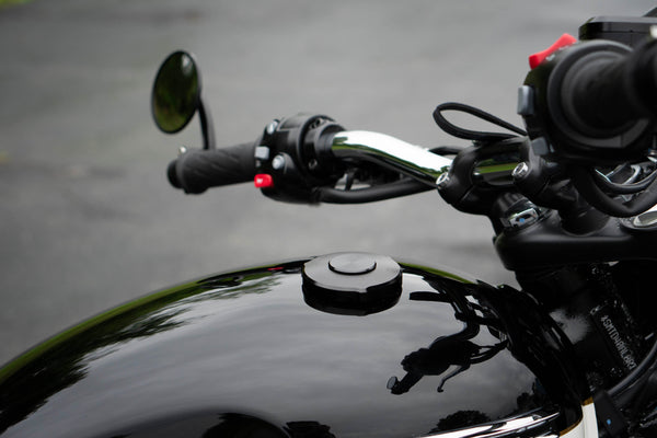Triumph Locking Machined Low Profile Gas Cap - Brogue Moto