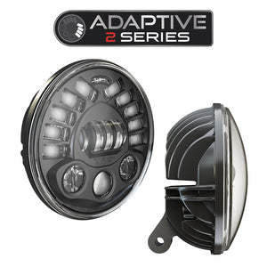 7″ Pedestal LED Motorcycle JW Speaker Headlight Unit – Model 8791 Adaptive 2 - DOT/ECE - 0555071