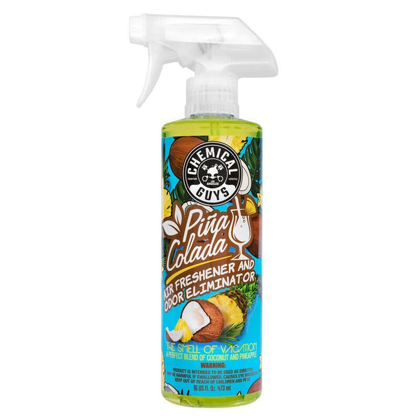 Chemical Guys Pina Colada Air Freshener & Odor Eliminator - 16oz (6 Pack)