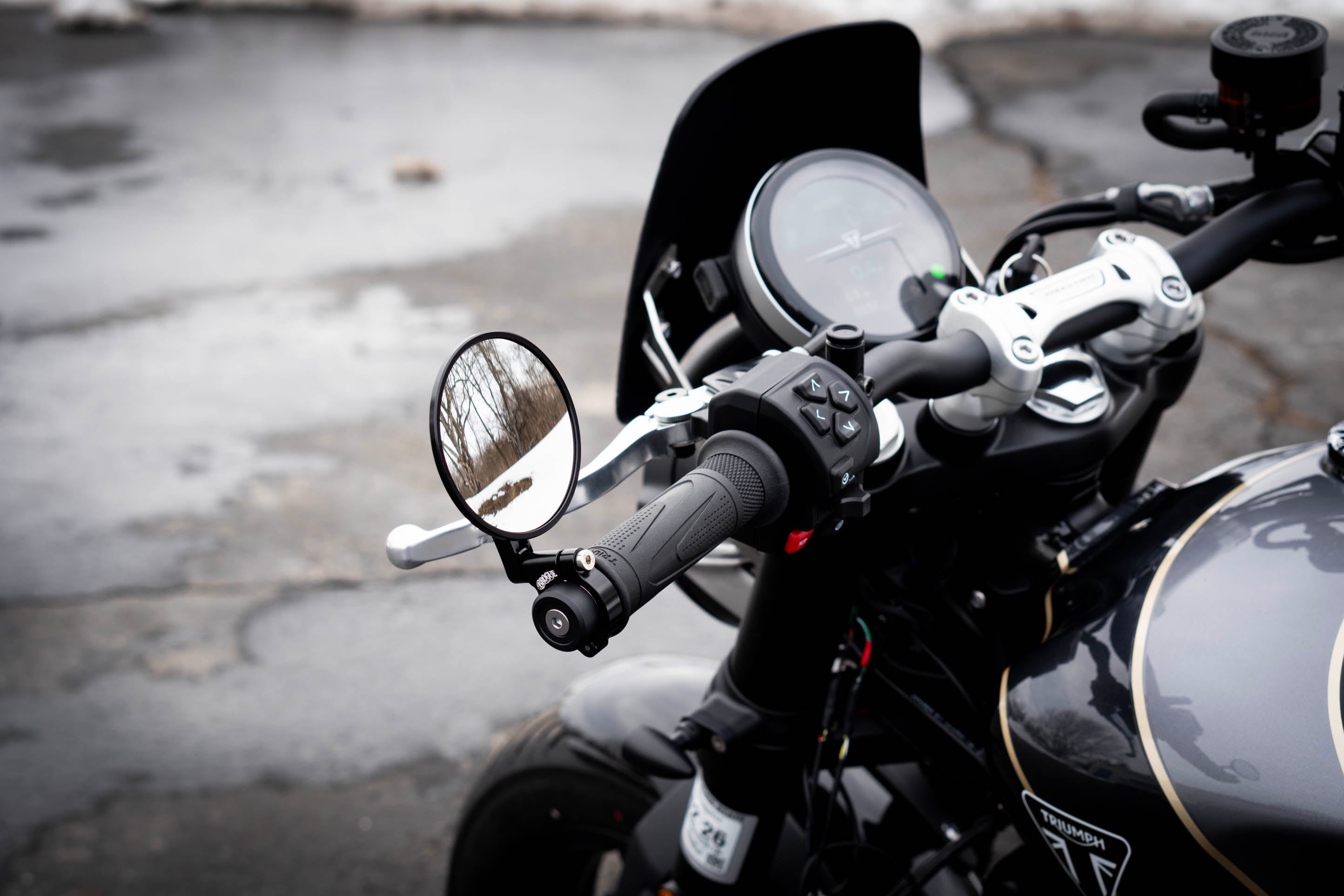 Triumph Bar End Finishers & Mirror Kits - 7/8” Handlebar Triumph
