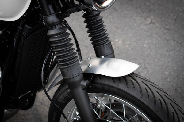 Short Aluminum Front Fender for Triumph Bonneville | 2016+ T100, T120, Street Twin, Street Scrambler