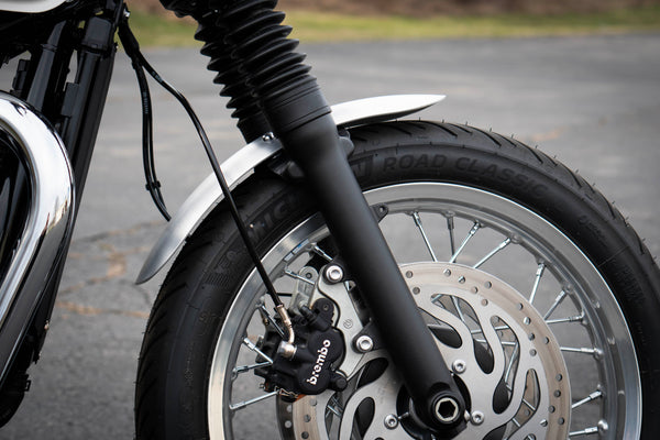 Short Aluminum Front Fender for Triumph Bonneville | 2016+ T100, T120, Street Twin, Street Scrambler