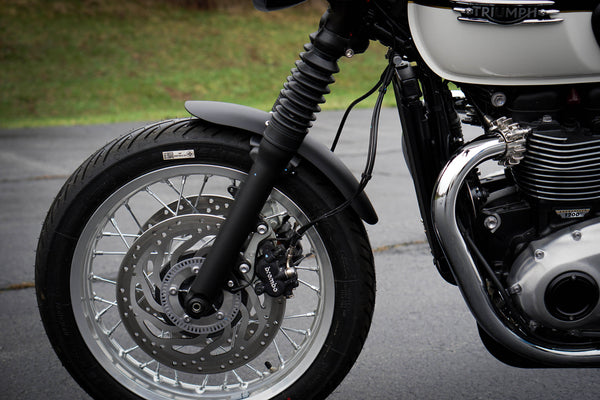 Short Aluminum Front Fender for Triumph Bonneville | 2016+ T100, T120, Street Twin, Street Scrambler