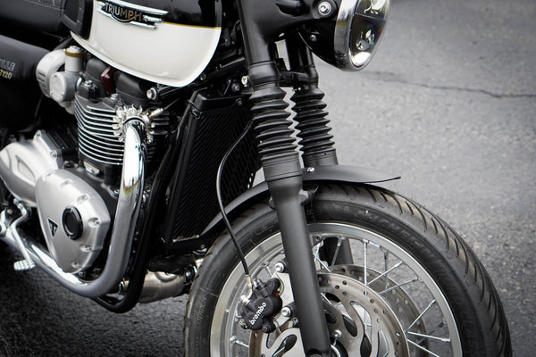 Short Aluminum Front Fender for Triumph Bonneville | 2016+ T100, T120, Street Twin, Street Scrambler