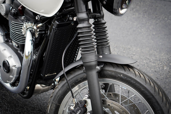 Short Aluminum Front Fender for Triumph Bonneville | 2016+ T100, T120, Street Twin, Street Scrambler
