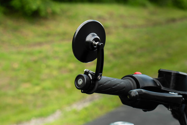 Brogue Moto 3" Convex Classic Bar-End Mirror – Fits 1" & 7/8" Handlebars