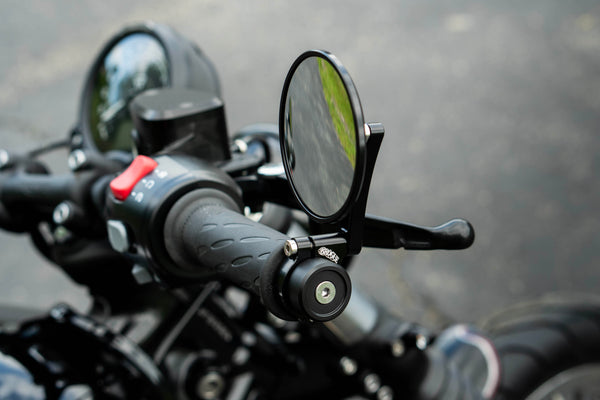 Triumph Bar End Finishers & Mirror Kits - Slim-Line - 1” Handlebar Triumph Models – Bobber, Speedmaster, T100 & T120