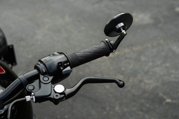 Brogue Moto 3" Convex Classic Bar-End Mirror – Fits 1" & 7/8" Handlebars