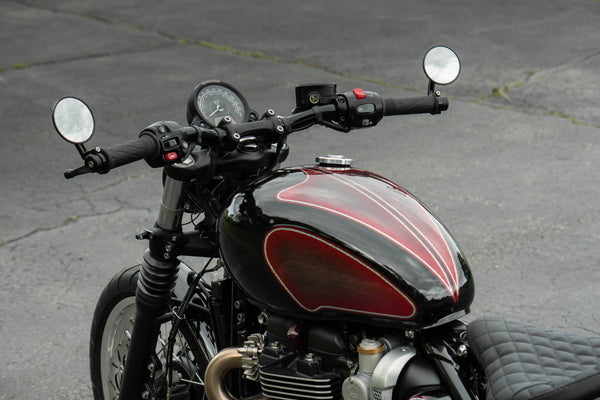 Triumph Bar End Finishers & Mirror Kits - Slim-Line - 1” Handlebar Triumph Models – Bobber, Speedmaster, T100 & T120