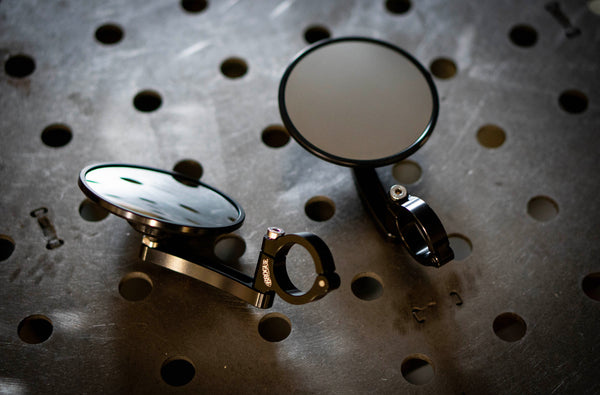Triumph Bar End Finishers & Mirror Kits - Slim-Line - 1” Handlebar Triumph Models – Bobber, Speedmaster, T100 & T120