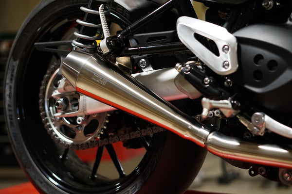 Cone Engineering Shorty Performer Slip-On Muffler Kit - 2016+ Triumph Thruxton R, Street Twin & Speed Twin