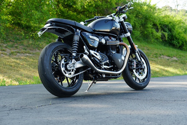 Cone Engineering Shorty Performer Slip-On Muffler Kit - 2016+ Triumph Thruxton R, Street Twin & Speed Twin