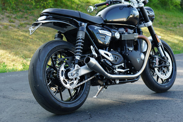 Cone Engineering Shorty Performer Slip-On Muffler Kit - 2016+ Triumph Thruxton R, Street Twin & Speed Twin