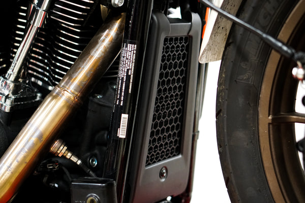 Harley M8 2020+ Softail Oil Cooler Guard (Black Powder Coat)
