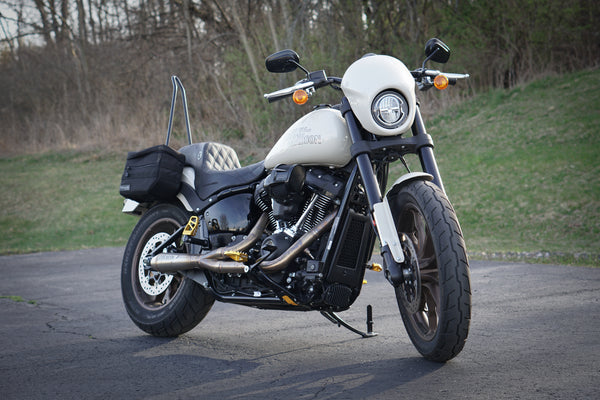 Harley M8 2020+ Softail Oil Cooler Guard (Black Powder Coat)