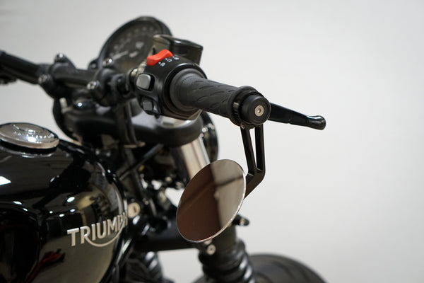 Triumph Bar End Finishers & Mirror Kits - Slim-Line - 1” Handlebar Triumph Models – Bobber, Speedmaster, T100 & T120