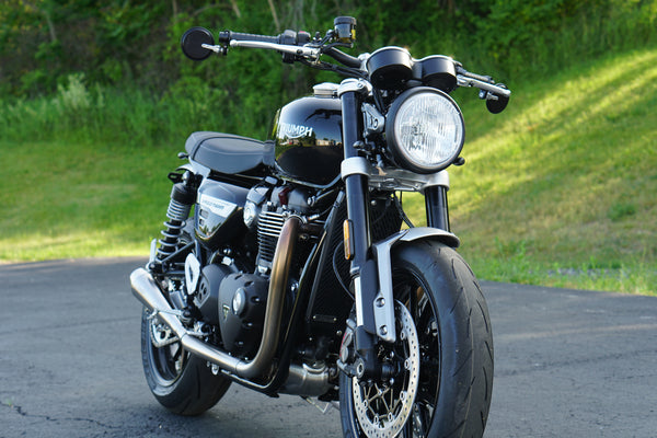 Cone Engineering Shorty Performer Slip-On Muffler Kit - 2016+ Triumph Thruxton R, Street Twin & Speed Twin