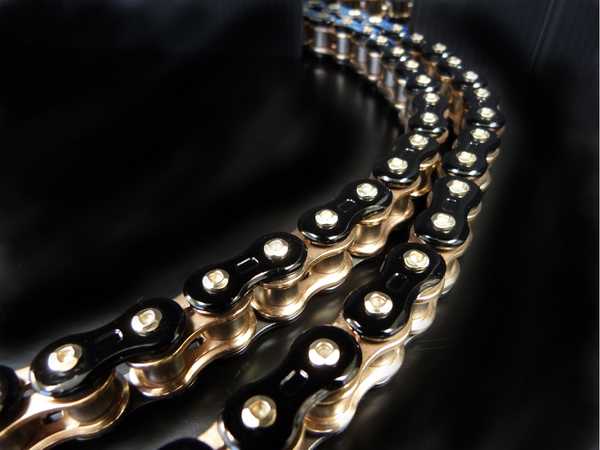 Vortex Racing 520 GP 3D Rivet Master 120 Links- Black/Gold