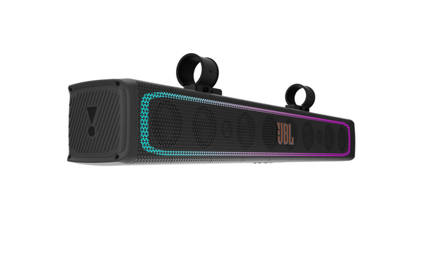 JBL Rallybar XL Powered 35 Inch Bluetooth Soundbar with LED Lighting ED Lighting (Black)
