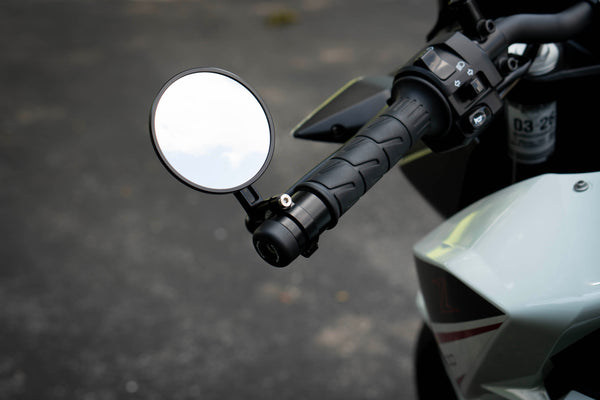 Brogue Moto 3" Convex Classic Bar-End Mirror – Fits 1" & 7/8" Handlebars