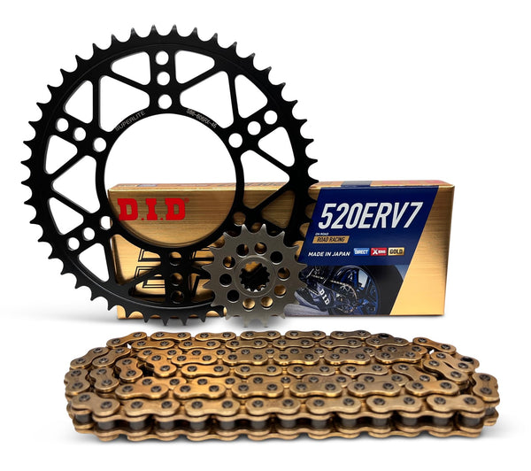 Superlite / 520 DID Premium Chain, Front & Rear Sprocket Kits - 2016+ T100, Street Twin, Street Scrambler, Speed Twin 900