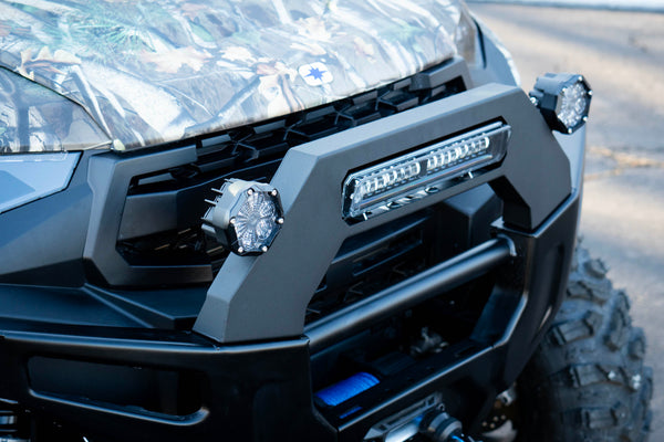 Polaris Ranger XP 1000 (2025+) Upper Bumper Guard with Integrated LED Light Bar and Side Lighting System - Brogue UTV