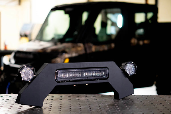 Polaris Ranger XP 1000 (2025+) Upper Bumper Guard with Integrated LED Light Bar and Side Lighting System - Brogue UTV