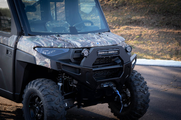 Polaris Ranger XP 1000 (2025+) Upper Bumper Guard with Integrated LED Light Bar and Side Lighting System - Brogue UTV