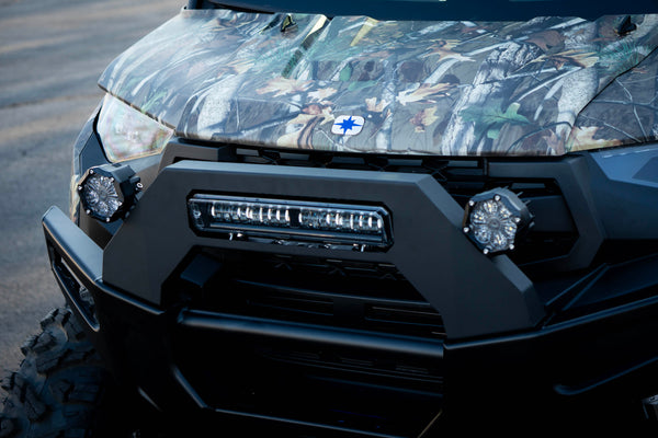 Polaris Ranger XP 1000 (2025+) Upper Bumper Guard with Integrated LED Light Bar and Side Lighting System - Brogue UTV