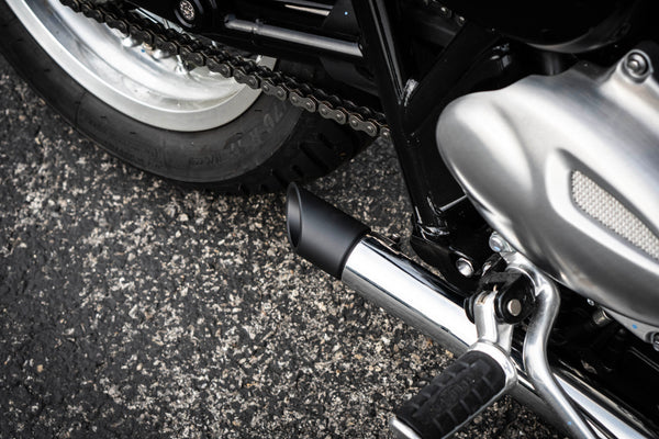 Triumph T100 & T120 Billet Exhaust Tips (2021+) | Brogue Motorcycles | Pre-Order Ships 6/24