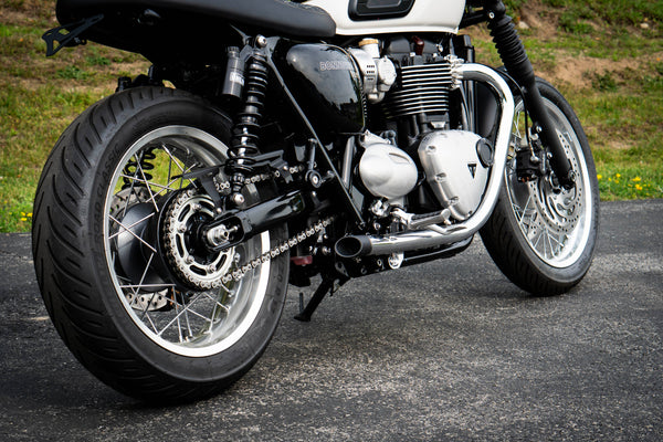 Triumph T100 & T120 Billet Exhaust Tips (2021+) | Brogue Motorcycles | Pre-Order Ships 6/24