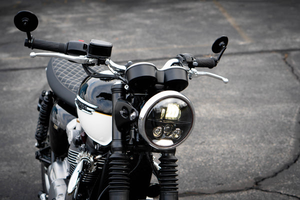 Triumph Modern Classic JW Speaker 7" - 8780 EVO S LED Headlight Kit - 2016+ Thruxton - Scrambler - Bonneville T100 - T120 - Speed Twin - Street Twin