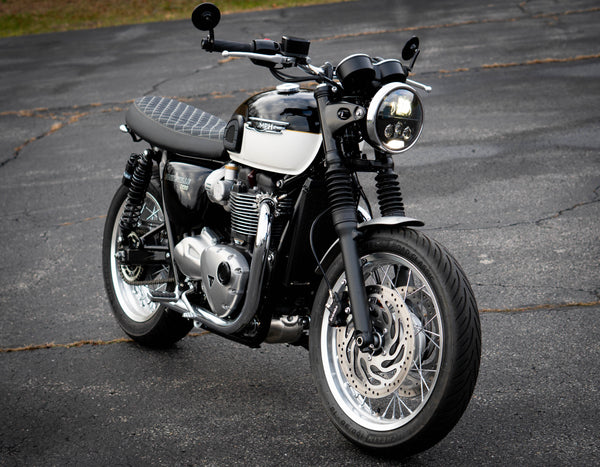 Triumph Modern Classic JW Speaker 7" - 8780 EVO S LED Headlight Kit - 2016+ Thruxton - Scrambler - Bonneville T100 - T120 - Speed Twin - Street Twin