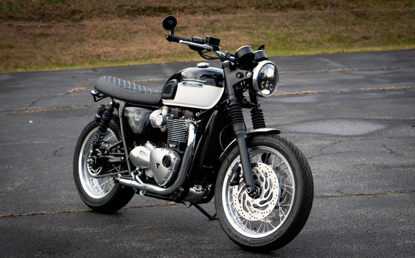 Triumph Modern Classic JW Speaker 7" - 8780 EVO S LED Headlight Kit - 2016+ Thruxton - Scrambler - Bonneville T100 - T120 - Speed Twin - Street Twin