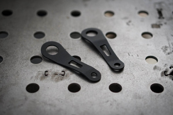 Triumph Rear Shock Mount Turn Signal Brackets (bent & straight) - Brogue Moto