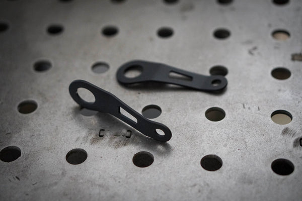 Triumph Rear Shock Mount Turn Signal Brackets (bent & straight) - Brogue Moto