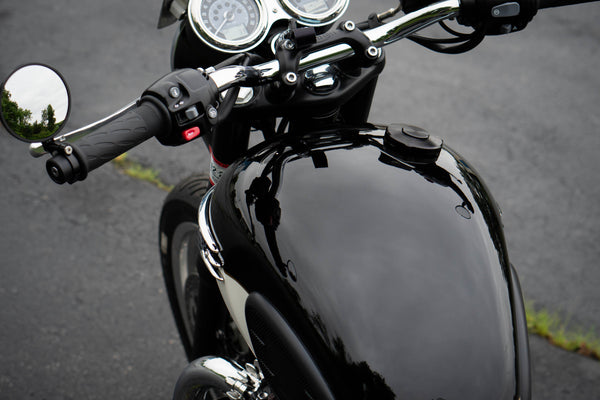 Triumph Bar End Finishers & Mirror Kits - Slim-Line - 1” Handlebar Triumph Models – Bobber, Speedmaster, T100 & T120