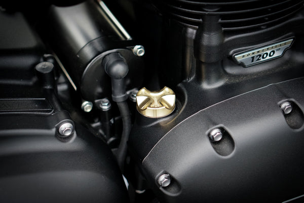 Triumph Machined Brass Oil Filler Cap 