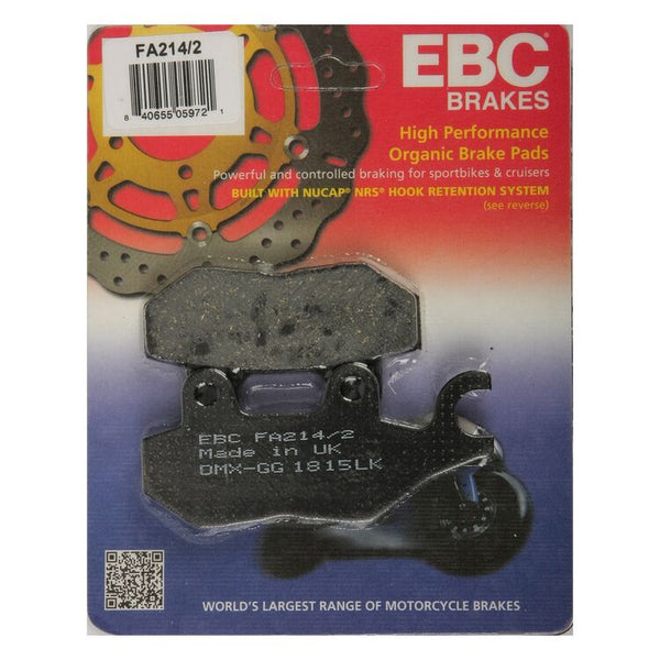 EBC Organic Rear Brake Pads - Triumph - FA214/2 - Modern Classics