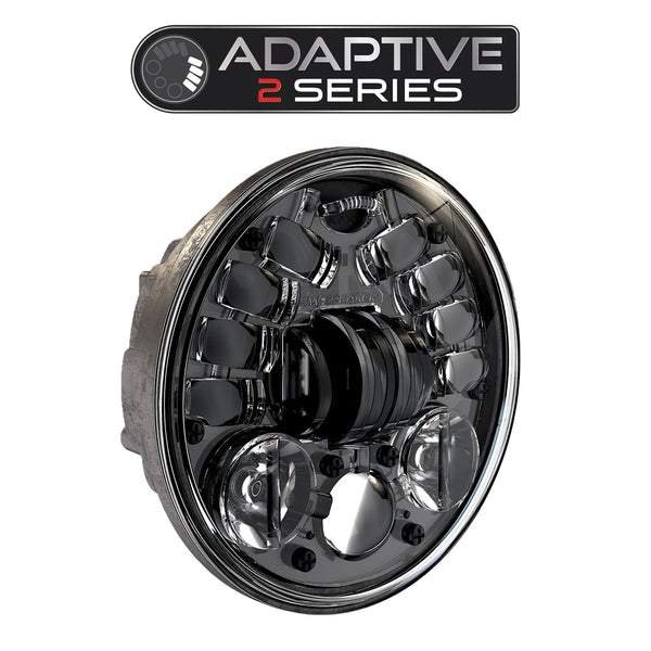 5.75″ LED Motorcycle JW Speaker Headlight Unit–Model 8690 Adaptive 2-DOT/ECE-0555091