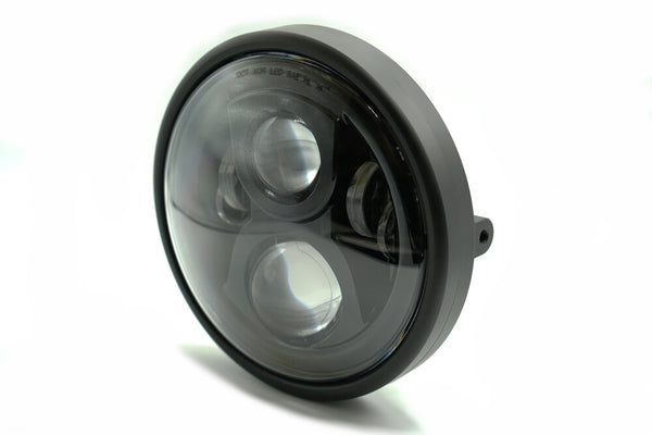 Brogue Collective Naked 7" LED Headlight - Cafe Racer