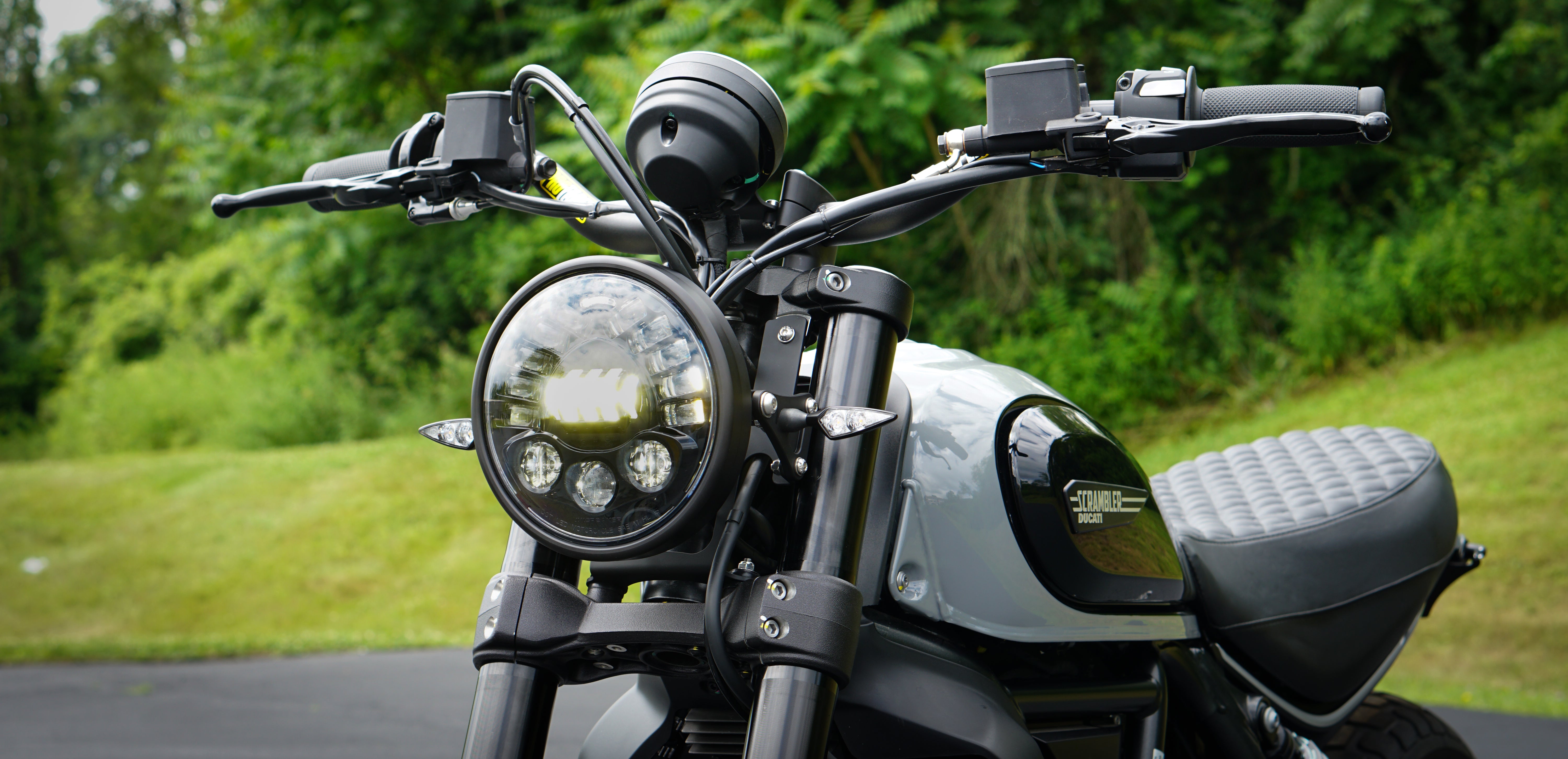 Ducati Scrambler Gauge Relocation Handlebar kit Ignition Relocatio Brogue Motorcycles