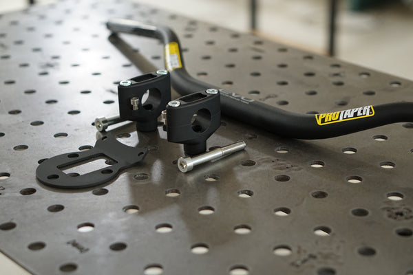 Ducati Scrambler Gauge Relocation + Handlebar kit + Ignition Relocation Kit + 7" Led Headlight Conversion